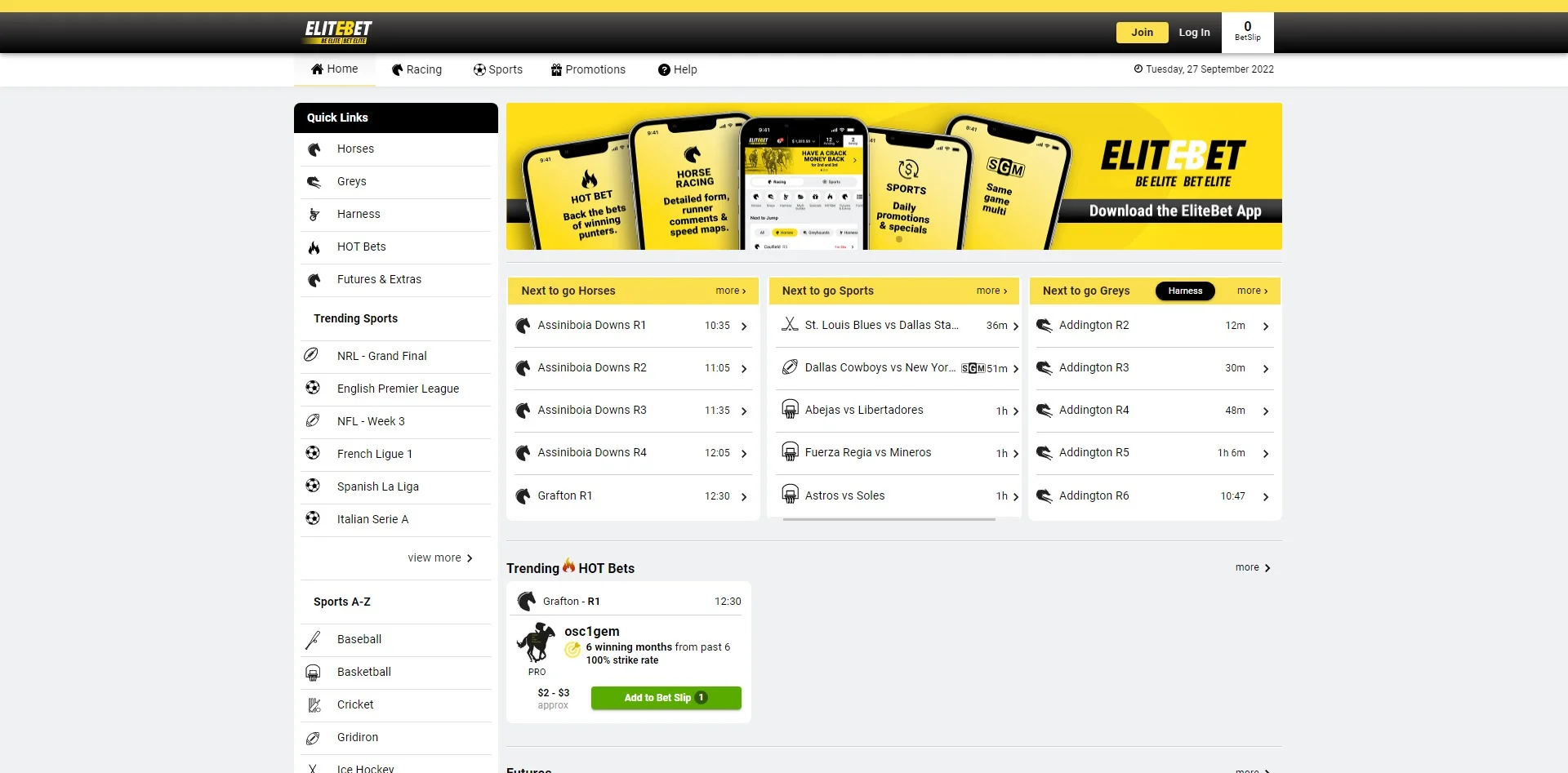 EliteBet Екранна снимка 1